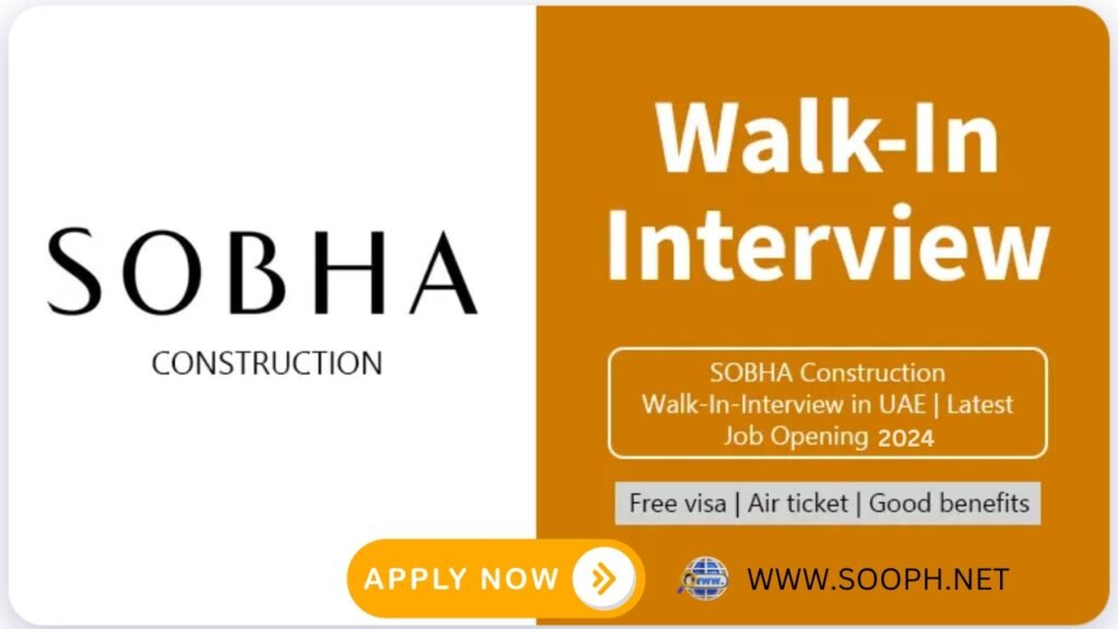 Sobha Construction Jobs in Dubai